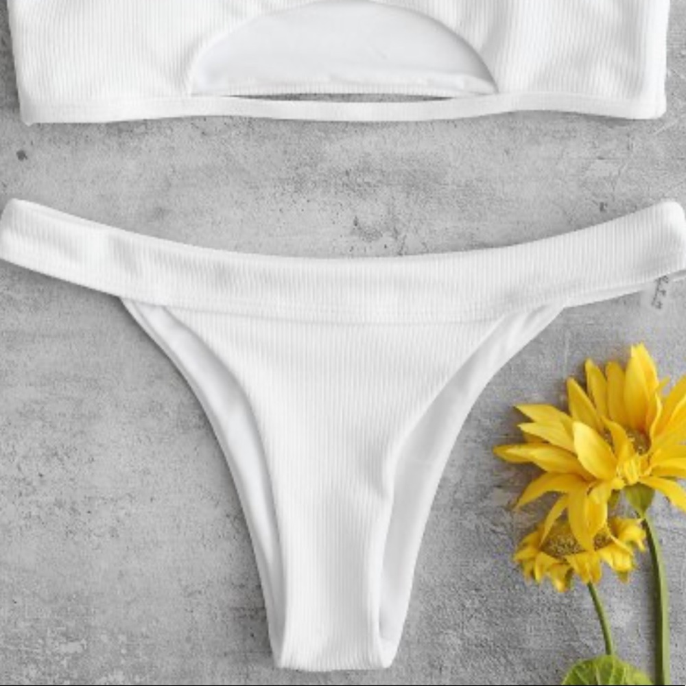NEVER WORN White Zaful Bikini Bottoms